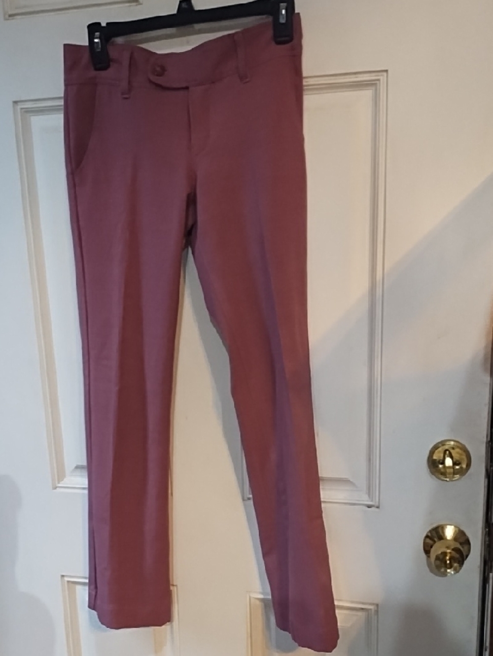 No Label  Straight Leg Dress Pants - Mauve Pink